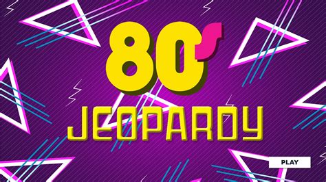 80s Jeopardy Downloadable Powerpoint Trivia Game Scoreboard for Parties up to 10 Players 80s ...