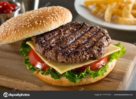 Grilled Angus Burger — Stock Photo © fudio #177771216