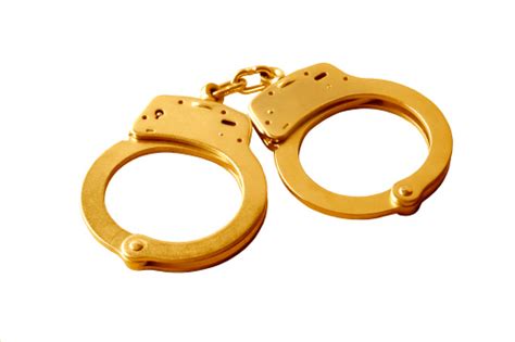 Golden Handcuffs Stock Photo - Download Image Now - iStock