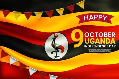 Uganda Independence Day Vector Art, Icons, and Graphics for Free Download