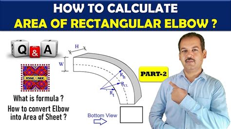 How to calculate area of duct rectangular elbow Part 2 | Duct Area ...