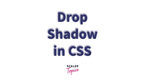 How to add a Drop Shadow to an Image with CSS? - Scaler Topics