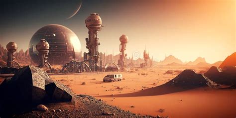 Technological City of the Future, Which is Located in the Most Dangerous Conditions on Mars ...