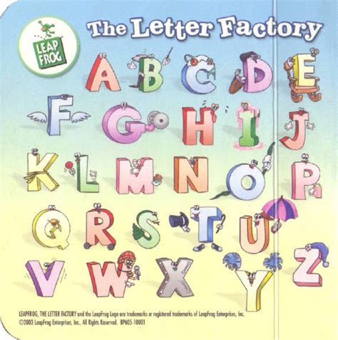 Letter Factory Letters, A through Z | Leap Frog Wiki | FANDOM powered ...