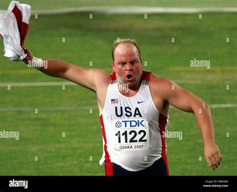 Adam Nelson of the USA performs his special ritual for his Men's Shot ...