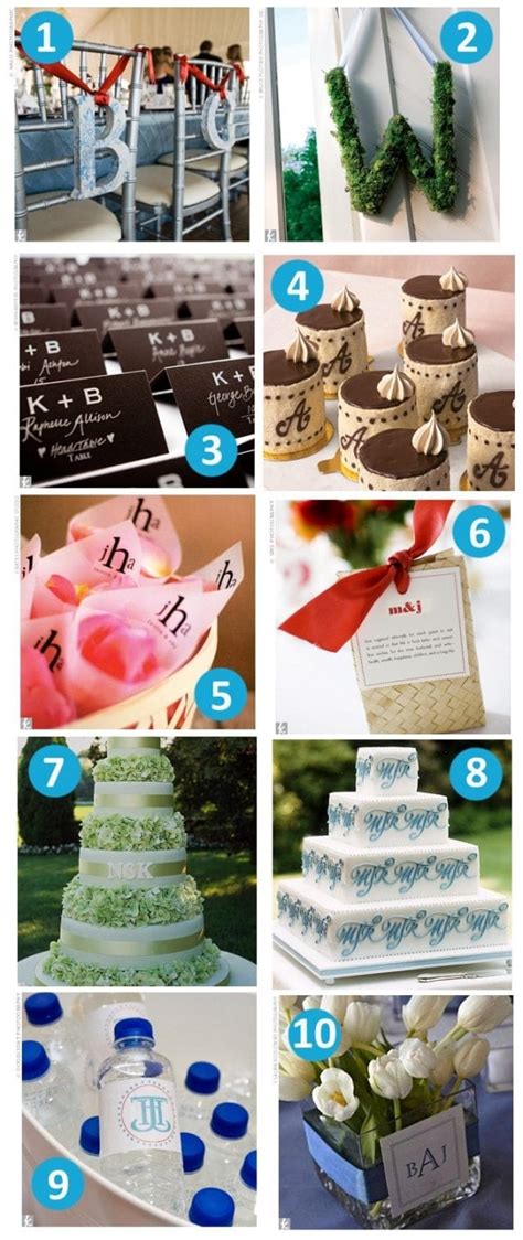 Top 10 Wedding Monogram Ideas | Pizzazzerie