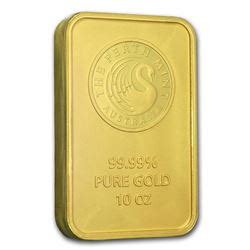 10 oz Gold Bar - Perth Mint (In Assay)