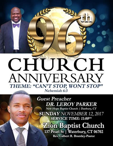 Zion Baptist Church Anniversary on Behance