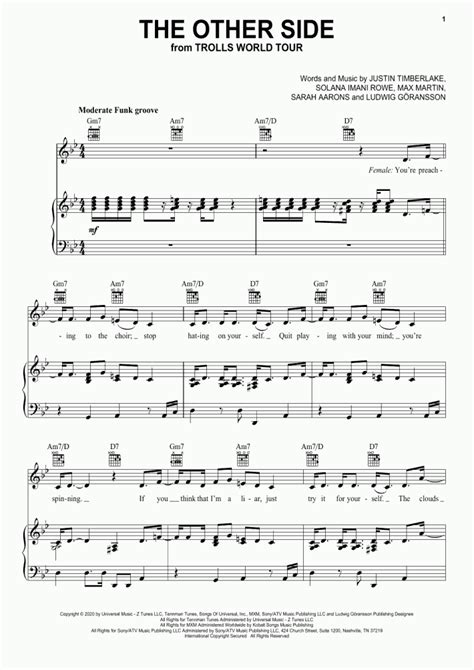 The Other Side Piano Sheet Music | OnlinePianist