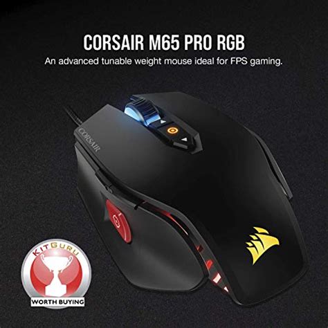 CORSAIR M65 Pro RGB - FPS Gaming Mouse - 12,000 DPI Optical Sensor ...