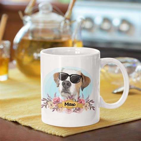 Personalize Dog Mug Funny Dog Mugs Personalized Dog Gift | Etsy