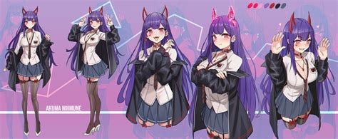 akuma nihmune and akuma nihmune (indie virtual youtuber) drawn by ...