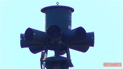 Sentry 3V8-H Weekly Tornado Siren Test, Short Alert Signal - Etowah, NC 12/13/14 - YouTube