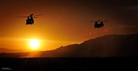 RAF Chinook Helicopters at Sunset | Chinook helicopters, Chinook ...