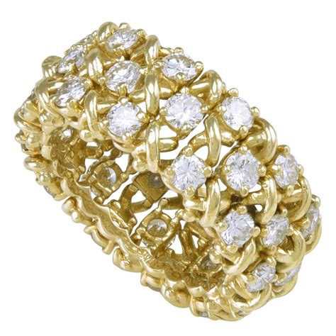 Tiffany and Co. Enamel Gold Ring For Sale at 1stDibs