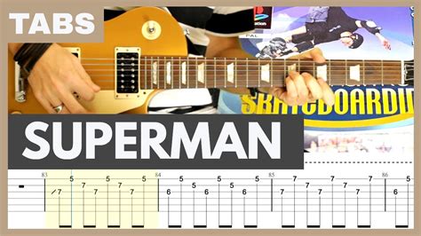 Superman Goldfinger Guitar Tab | Cover | Tutorial | Lesson - YouTube