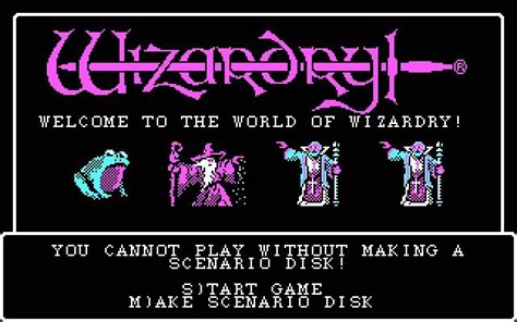 wizardry1-splash.jpg, a screenshot of Wizardry 1: Proving grounds of the mad overlord | Wizardry ...