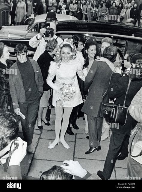 Sharon tate and roman polanski wedding hi-res stock photography and ...