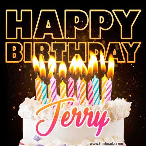 Jerry - Animated Happy Birthday Cake GIF for WhatsApp | Funimada.com