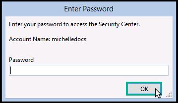 3. Enter your ICANotes password, and then click the 'OK' button.