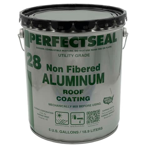 28 Perfectseal Non-Fibered Aluminum Roof Coating | KARNAK