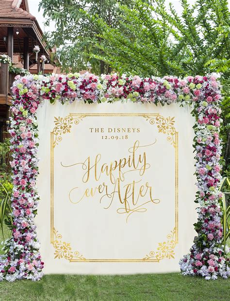 CUSTOM Backdrop Custom Wedding Backdrop Happily Ever After | Etsy