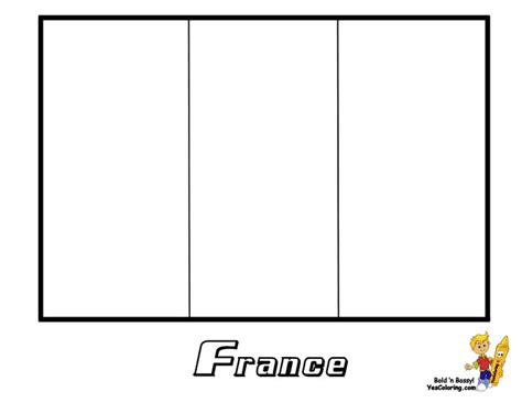 France Flag Outline