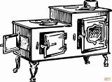 Dibujo De Estufa Antigua Para Colorear  Dibujos sketch template