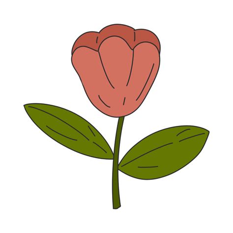 Simple flower illustration 28030547 PNG