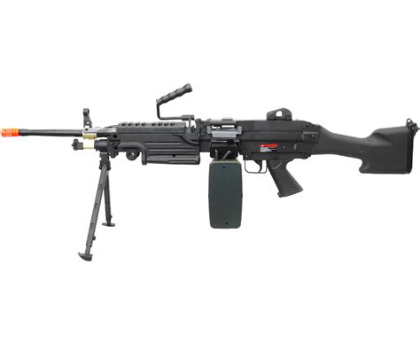 A&K Full Metal M249 MKII SAW Airsoft Machine Gun w/ Drum Magazine ...