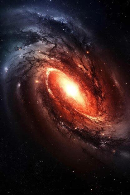 Premium AI Image | A black spiral galaxy