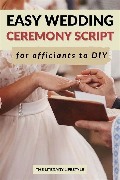 DIY Ideas for a Wedding Script for an Officiant | Wedding ceremony script, Wedding officiant ...