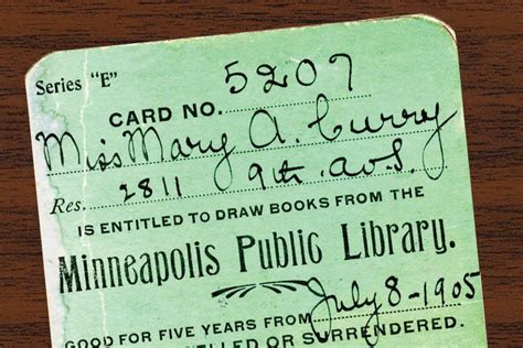 a ticket to the minnesota public library for $ 3, 500 per book is pictured in this undated ...