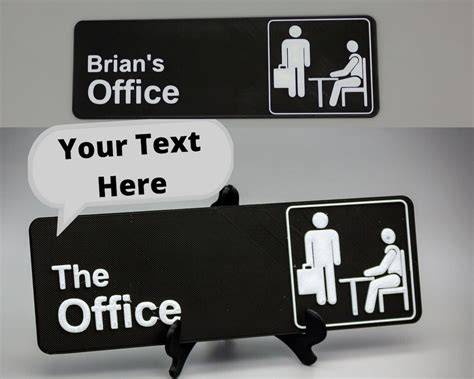 Customisable the Office TV Show Sign for Door or Wall, 3d Printed Door ...