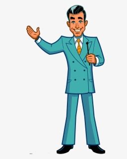 Game Show Host - Cartoon Game Show Host , Free Transparent Clipart ...