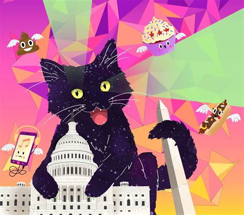 A meme come true: Laser Cat, a giant cat head that shoots lasers and art, is ready to rock D.C ...