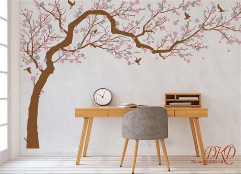 Wall Decal Charming Pink Blossom Tree Cherry Blossom Tree - Etsy