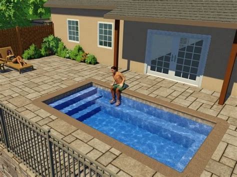 Prefab Swimming Pool Designs | Rectangle pool, Fiberglass swimming ...