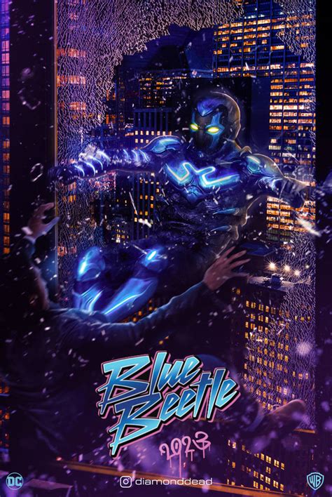 Blue Beetle - (Movie Poster Version) by diamonddead-Art on DeviantArt