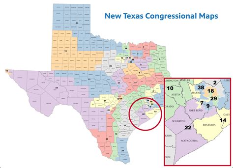 Texas Senate Districts Map 2022