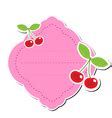 Cute sticker label frame for text Kids tag Vector Image