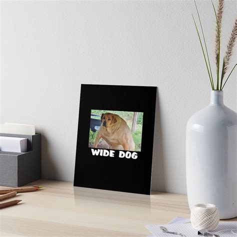 "Wide Dog Meme" Art Board Print by Altohombre | Redbubble