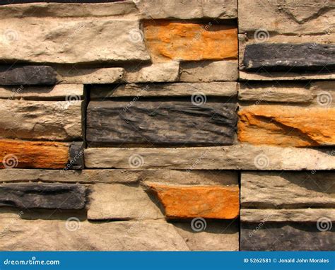 Stone Brick Wall Pattern 1 stock image. Image of orange - 5262581