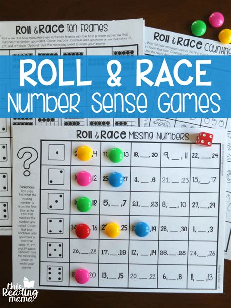 FREE Roll and Race Number Sense Games for Kids - This Reading Mama ...