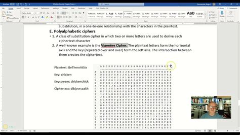 Monoalphabetic and polyalphabetic ciphers - YouTube