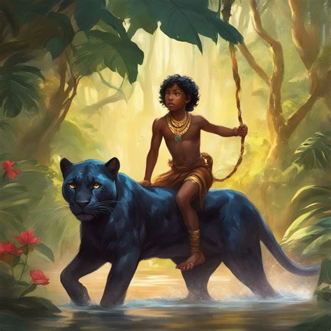 Mowgli and Bagheera 6 by ZENART07 on DeviantArt