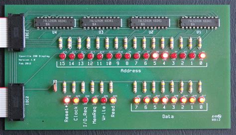 CPUville Bus Display for the Original Z80 Computer Kit