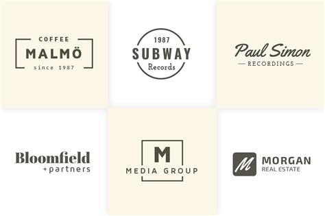 30 Minimal Typography Logo Templates | Typography logo, Logo templates ...