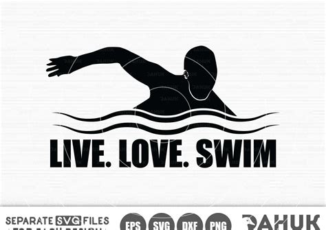 Swimmer Silhouette Swim Clipart Swimmer Cut File Swimming svg dxf eps png jpg Swimmer Cricut ...