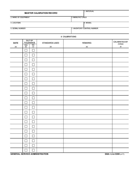 GSA Form 3359 - Fill Out, Sign Online and Download Fillable PDF | Templateroller